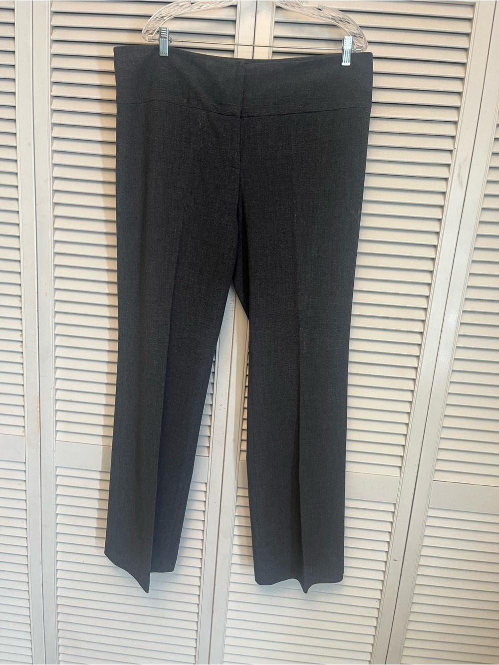Karen Kane Women's Dark Grey Straight-Leg Dress Trousers